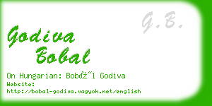 godiva bobal business card